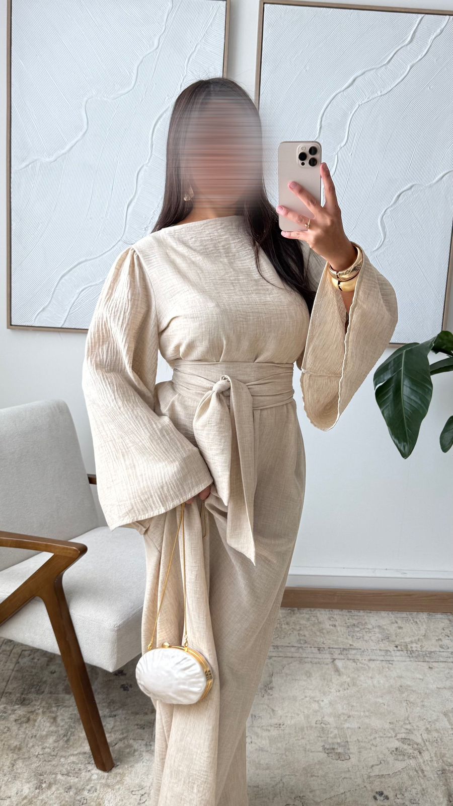 Robe ceinturée